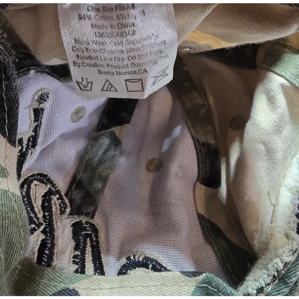 Vintage D.A.R.E. Hat Embroidered Drug Awareness Camouflage Cap Y2K Distress